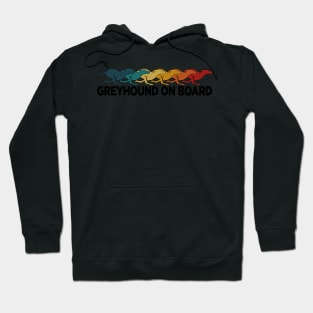 Greyhound on Board | Greyhound Car Sticker | Dog Sticker Hoodie